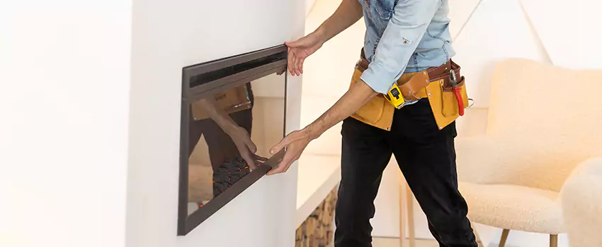 Metal Fireplace Installation in Four Corners, Florida