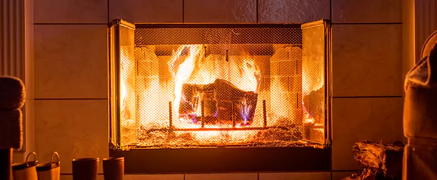 Mendota Hearth Landscape Fireplace Installation in Four Corners, Florida